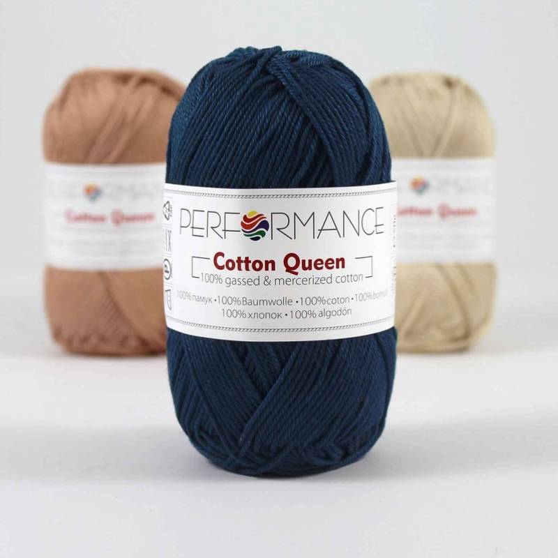 Bavlněná příze Cotton Queen 2145 - modrá