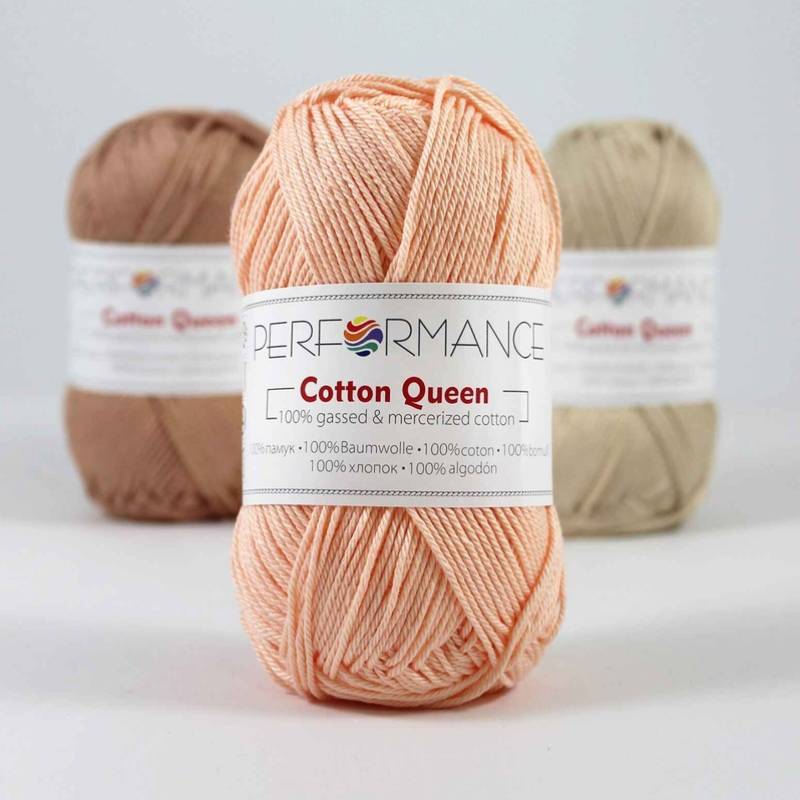 Bavlněná příze Cotton Queen 2073 - oranžová