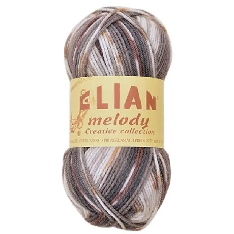 Ponožková příze Elian Melody 295 - šedá