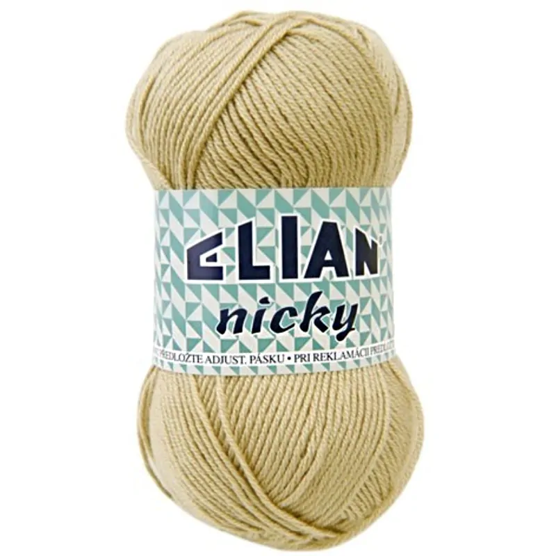Pletací příze Elian Nicky 4701 - hnědá