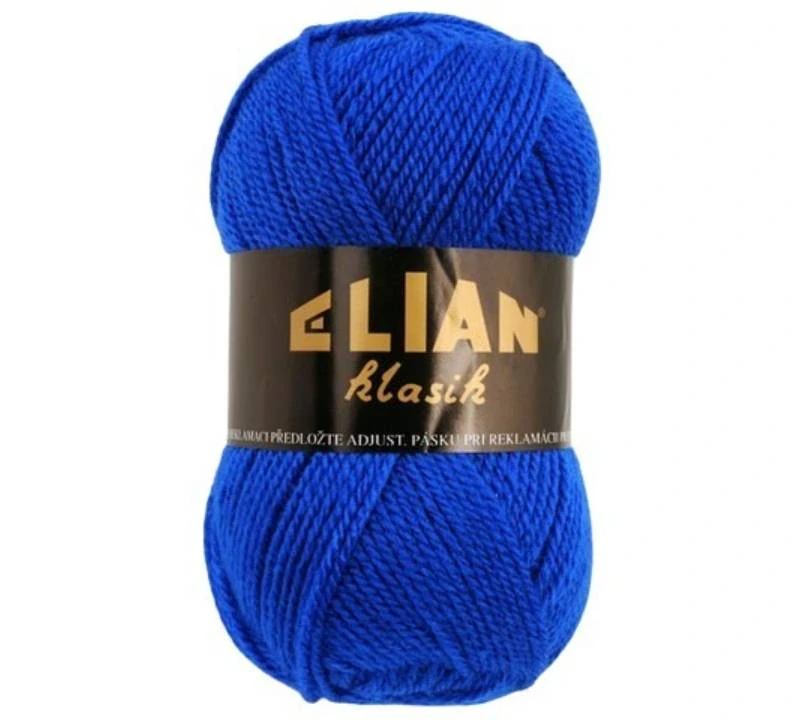 Pletací příze Elian Klasik 133 - modrá