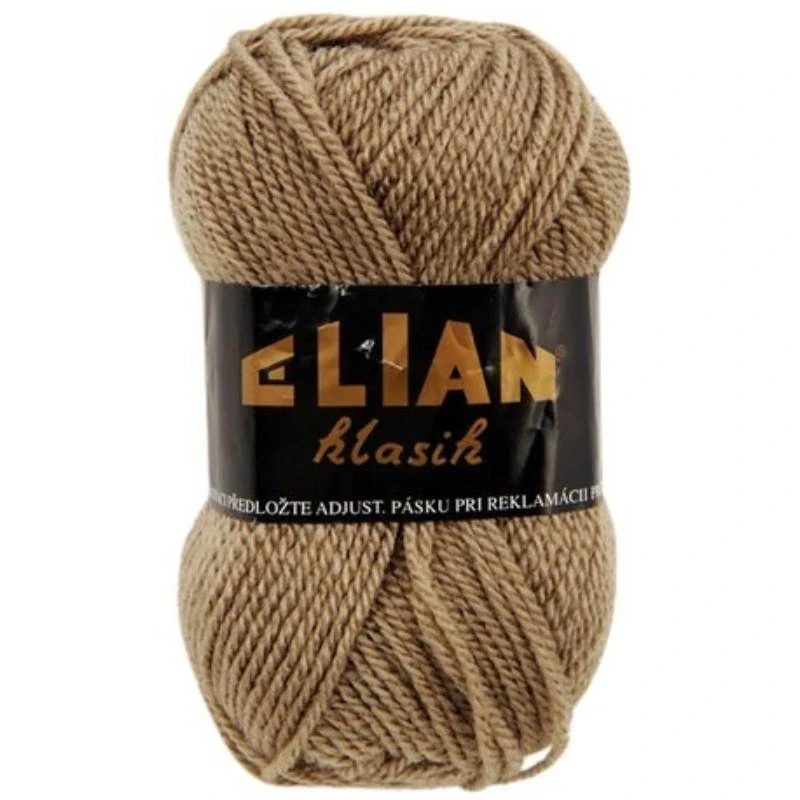 Pletací příze Elian Klasik 454 - hnědá