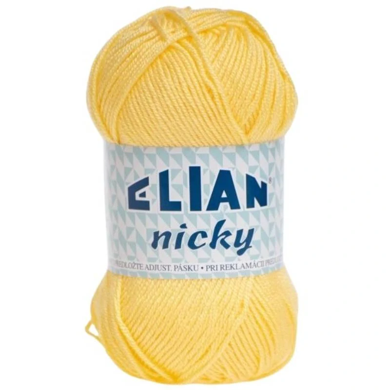 Pletací příze Elian Nicky 364 - žlutá
