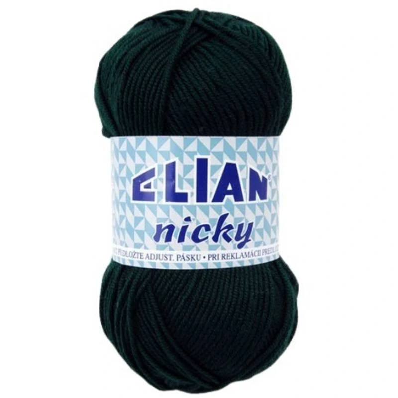 Pletací příze Elian Nicky 204 - zelená