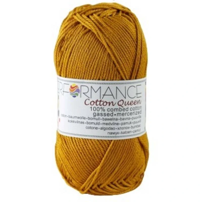 Bavlněná příze Cotton Queen 190 - žlutá