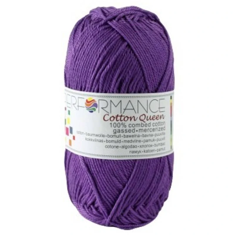 Bavlněná příze Cotton Queen 0183 - fialová