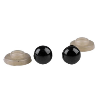 Bezpečnostní oči ⌀6 mm černá - 1 pár