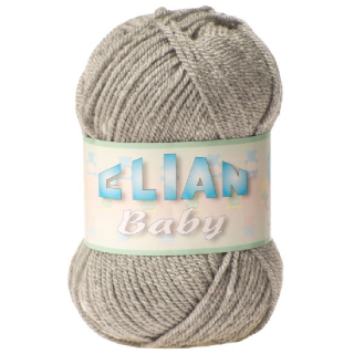 Pletací příze Elian Baby 00195 - šedá